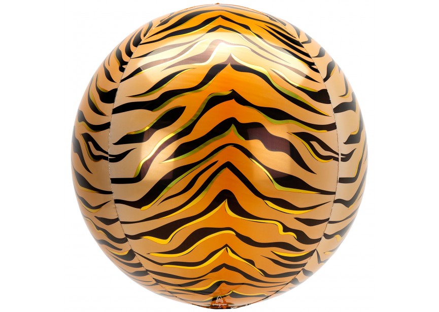 Sempertex-Folie-Betallic-Anagram-Flexmetal-Balloons-Shape-3D-Jungle Print- Tiger