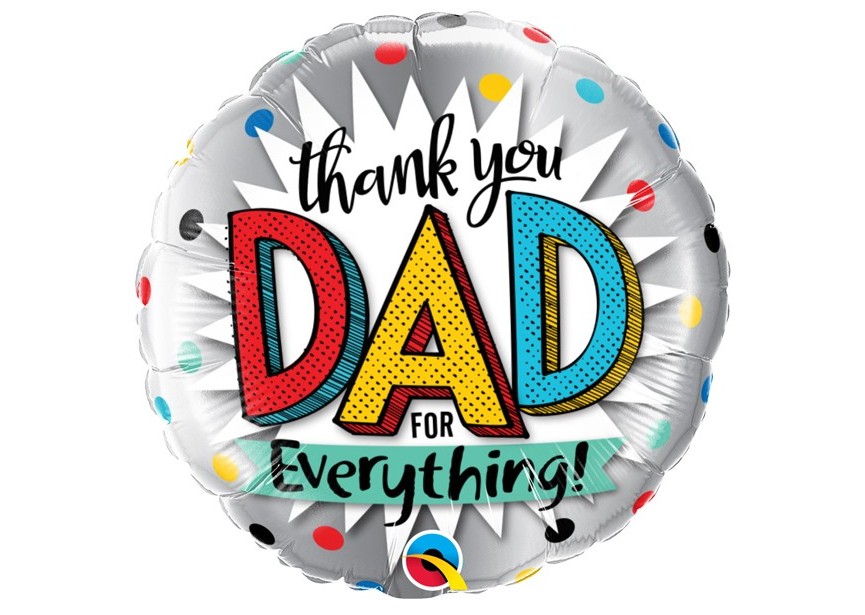 Sempertex-Folie-Betallic-Anagram-Flexmetal-Balloons-Shape-thank you dad