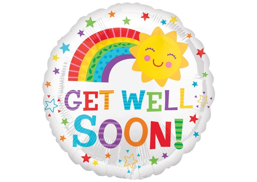 Sempertex-Folie-Betallic-Anagram-Flexmetal-Balloons-Get well soon Happy Sun