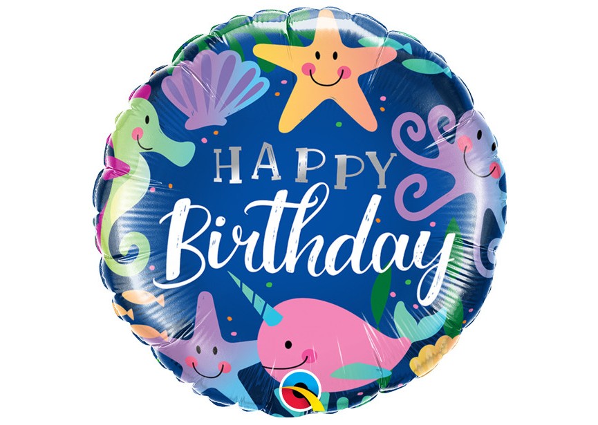 Sempertex-Folie-Betallic-Anagram-Flexmetal-Balloons-Shape-happy Birthday sea fun