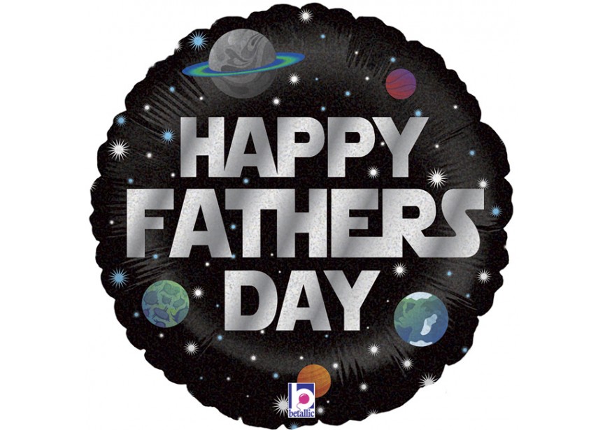 Sempertex-Folie-Betallic-Anagram-Flexmetal-Balloons-Shape-Happy Fathersday Galaxy