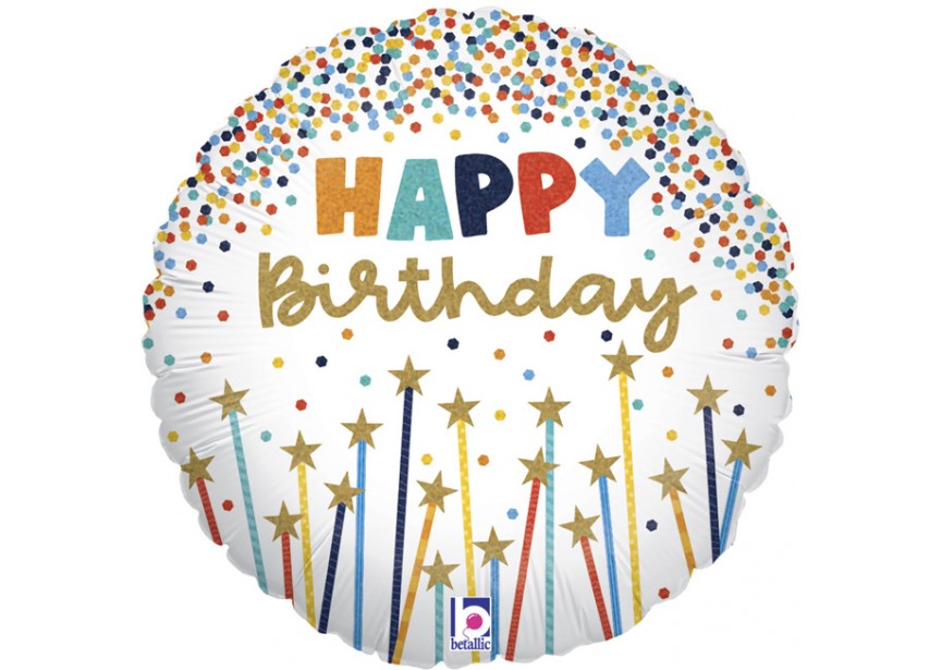 Sempertex-Folie-Betallic-Anagram-Flexmetal-Balloons-Shape-happy Birthday Star Candles-