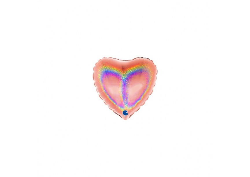 Sempertex-Folie-Betallic-Anagram-Flexmetal-Balloons-Shape-Heart-Holographic Rose Gold-4