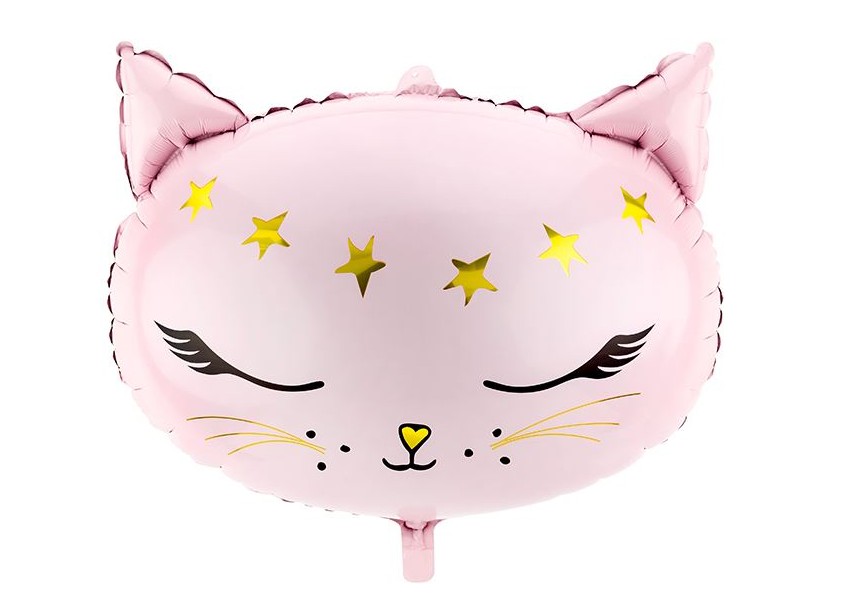 Sempertex-Folie-Betallic-Anagram-Flexmetal-Balloons-Shape-pink kitty