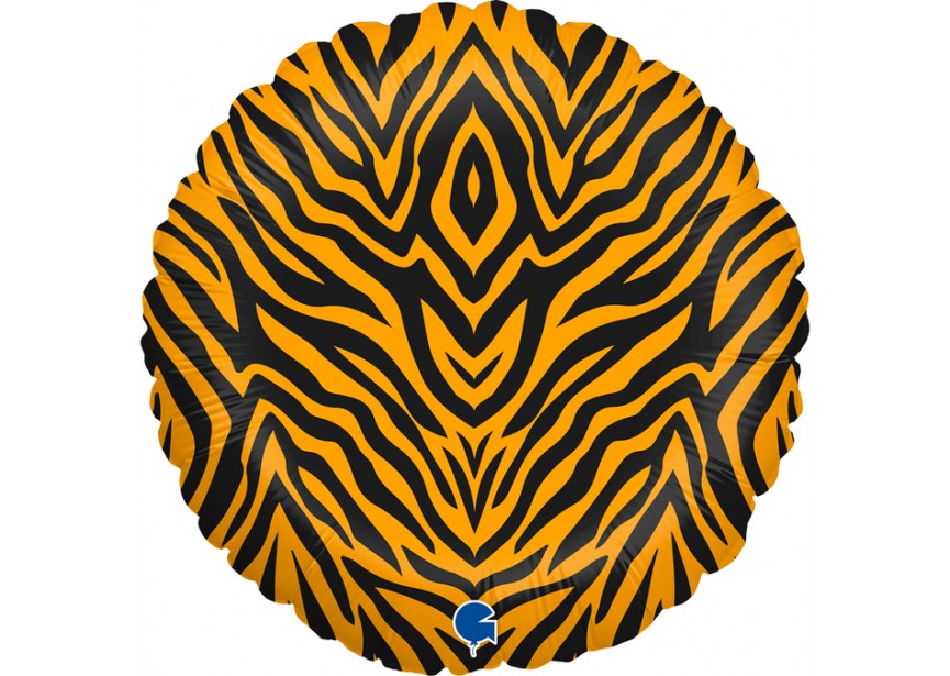 Sempertex-Folie-Betallic-Anagram-Flexmetal-Balloons-Shape-Round-Tiger