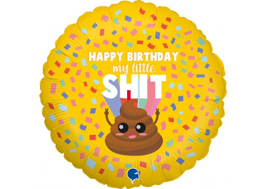 Sempertex-Folie-Betallic-Anagram-Flexmetal-Balloons-Shape-happy Birthday little shit