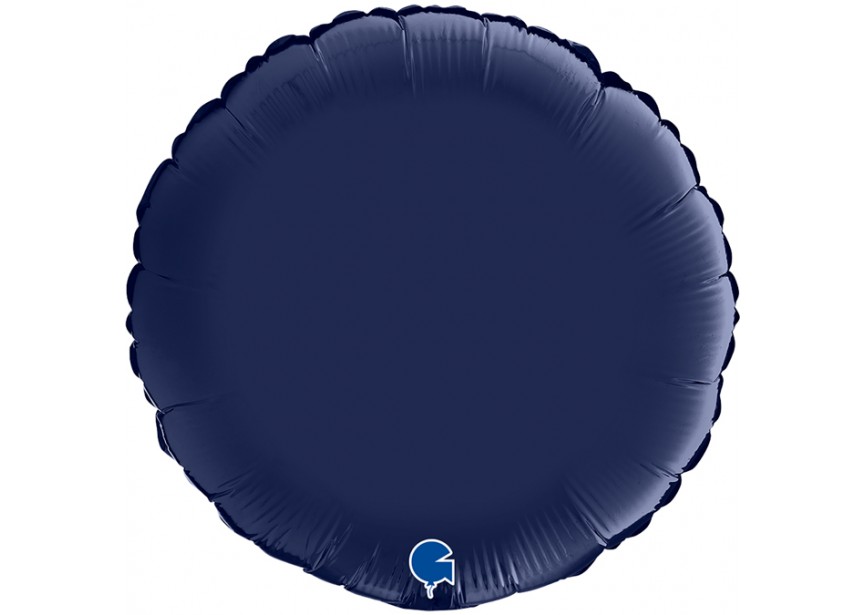 Sempertex-Folie-Betallic-Anagram-Flexmetal-Balloons-Shape-Round-Satin Navy Blue