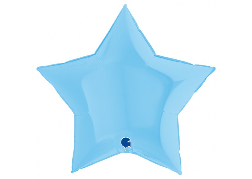 Sempertex-Folie-Betallic-Anagram-Flexmetal-Balloons-Shape-Star-matte blue