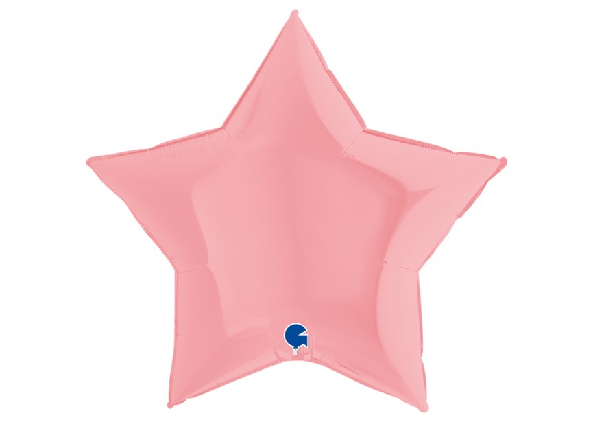 Sempertex-Folie-Betallic-Anagram-Flexmetal-Balloons-Shape-Star-matte Pink