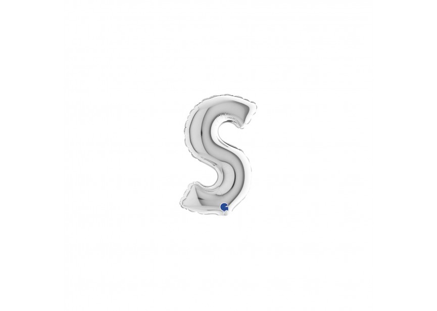 Sempertex-Folie-Betallic-Anagram-Flexmetal-Balloons-Shape-Letter-Silver-7inch-S