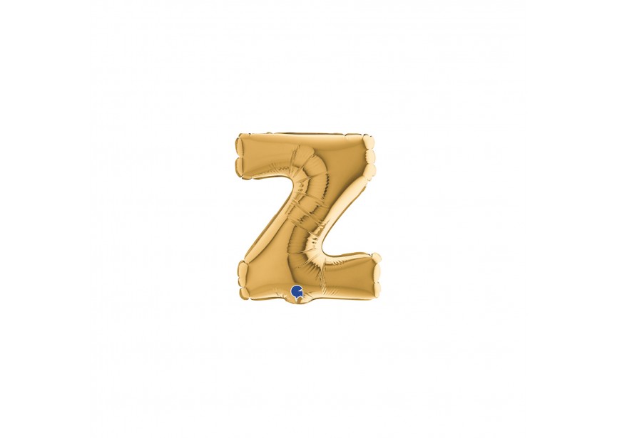 Sempertex-Folie-Betallic-Anagram-Flexmetal-Balloons-Shape-Letter-Gold-7inch-Z