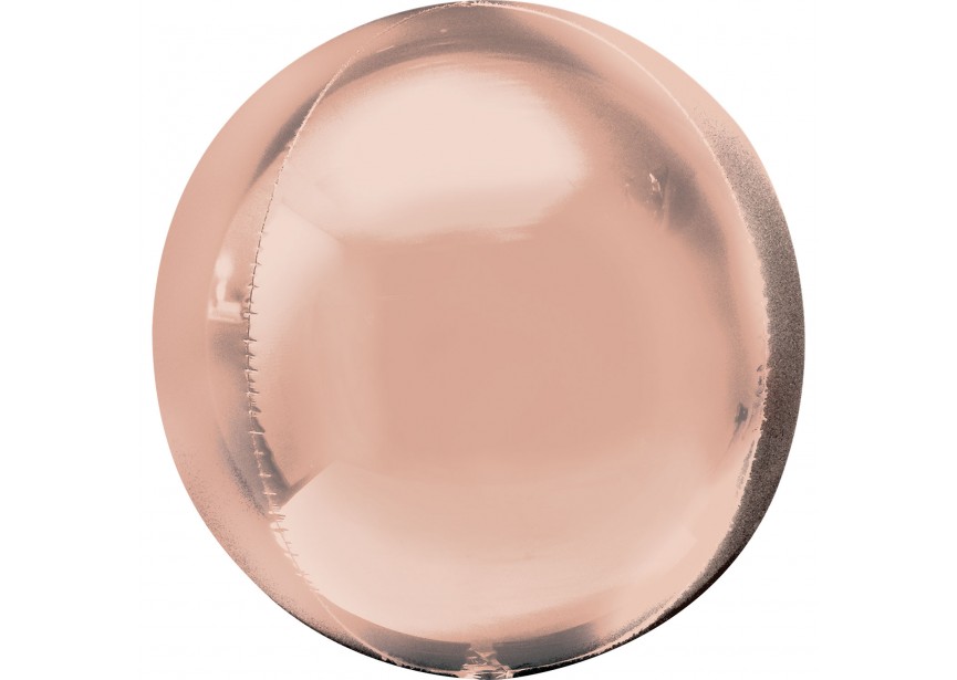 Sempertex-Folie-Betallic-Anagram-Flexmetal-Balloons-Shape-3D-Orbz-Rose gold