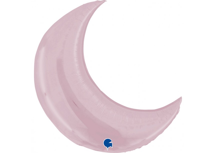 Sempertex-Folie-Betallic-Anagram-Flexmetal-Balloons-Shape-Moon-pastel Pink