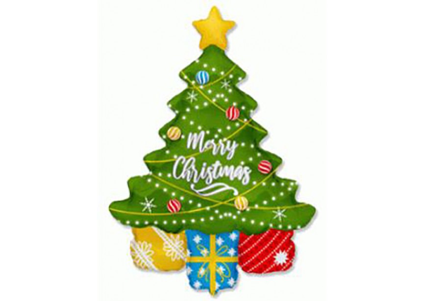 Sempertex-Folie-Betallic-Anagram-Flexmetal-Balloons-Shape-Flexmetal-Shape- Christmas Tree