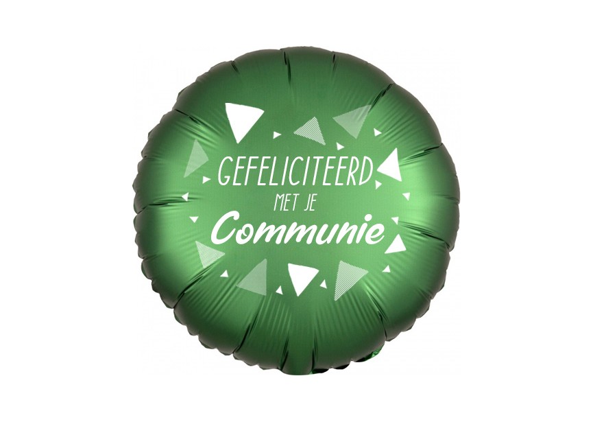 Gefeliciteerd met je communie Satin Luxe Emerald 38586