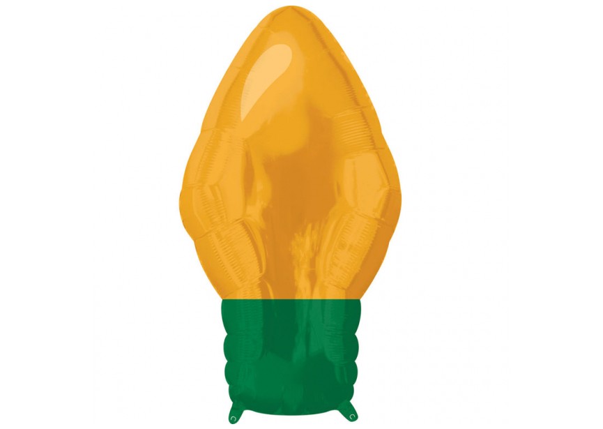 Sempertex-Folie-Betallic-Anagram-Flexmetal-Balloons-Shape-Flexmetal-Shape- christmas light Yellow