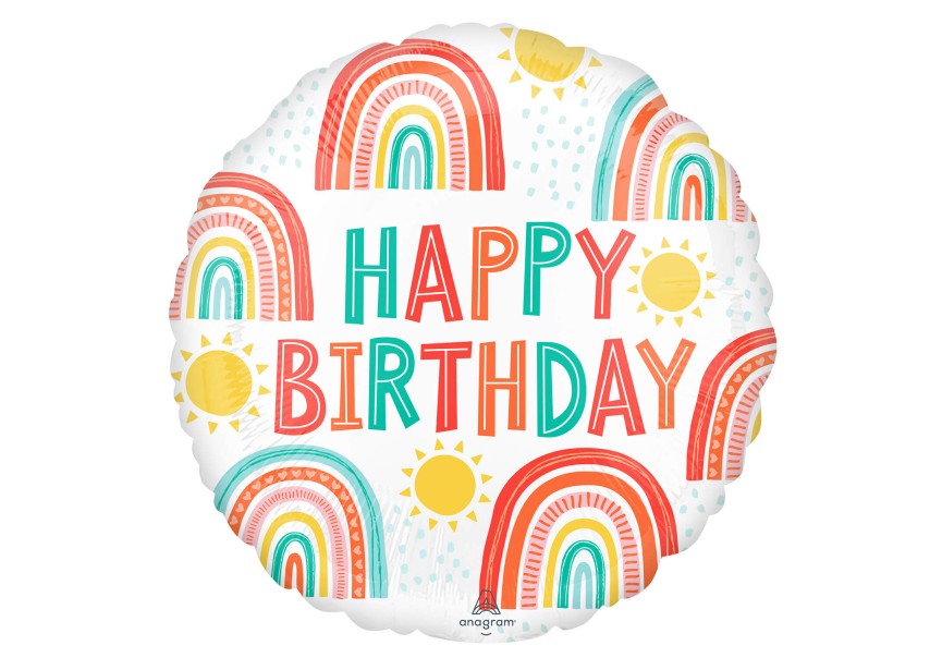 Sempertex-Folie-Betallic-Anagram-Flexmetal-Balloons-Shape-birthday retro rainbows