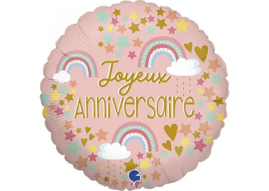 Sempertex-Folie-Betallic-Anagram-Flexmetal-Balloons-Shape-Joyeux Anniversaire