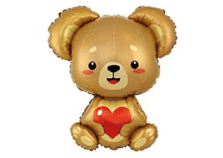 Sempertex-Folie-Betallic-Anagram-Flexmetal-Balloons-Shape-Love Bear