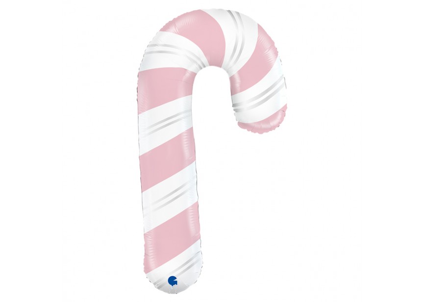 Sempertex-Folie-Betallic-Anagram-Flexmetal-Balloons-Shape-pink candy cane