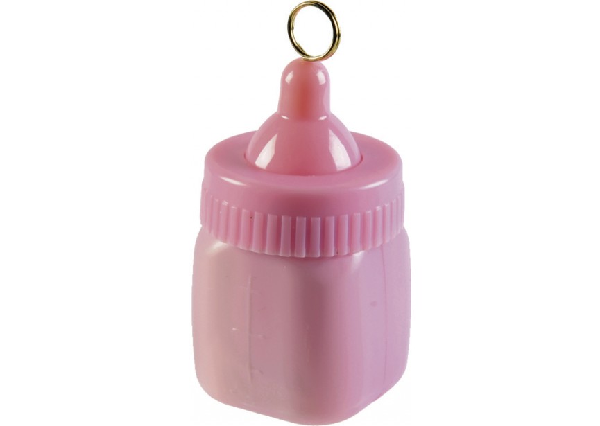 Ballon Gewicht - Baby Fles - Roze - 12 Stuks