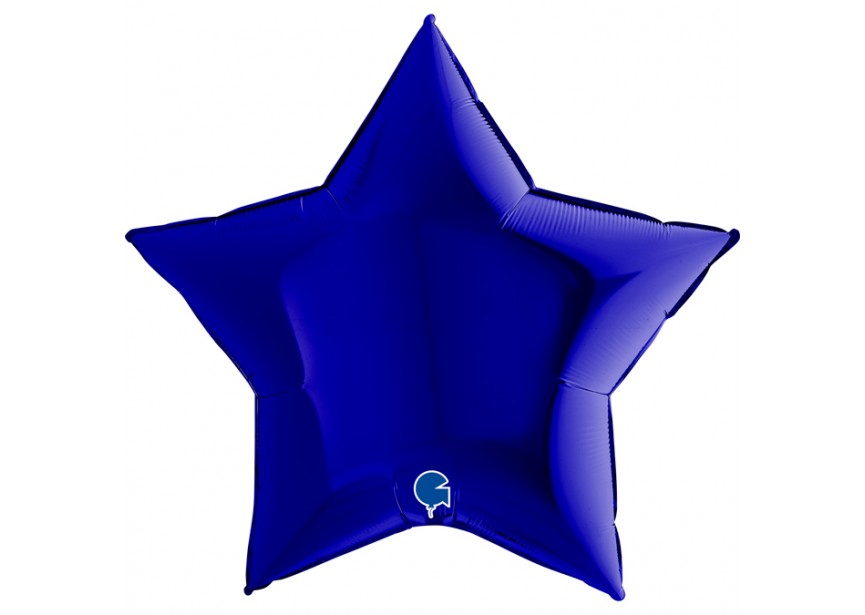 Sempertex-Folie-Betallic-Anagram-Flexmetal-Balloons-Shape-Star-Dark Blue