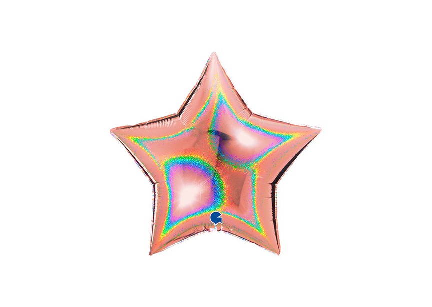 Sempertex-Folie-Betallic-Anagram-Flexmetal-Balloons-Shape-Star-Glittery Rose Gold-18