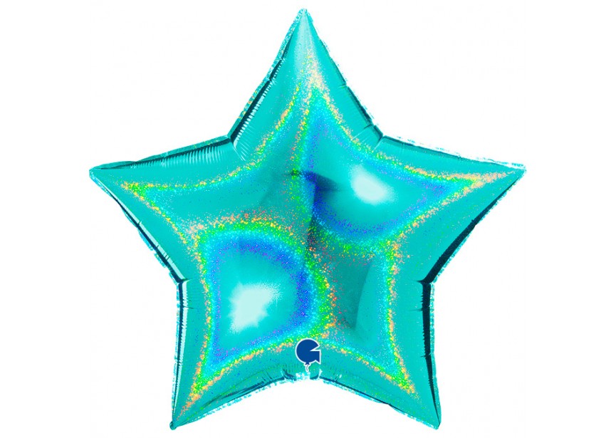 Sempertex-Folie-Betallic-Anagram-Flexmetal-Balloons-Shape-Star-Glittery Tiffany