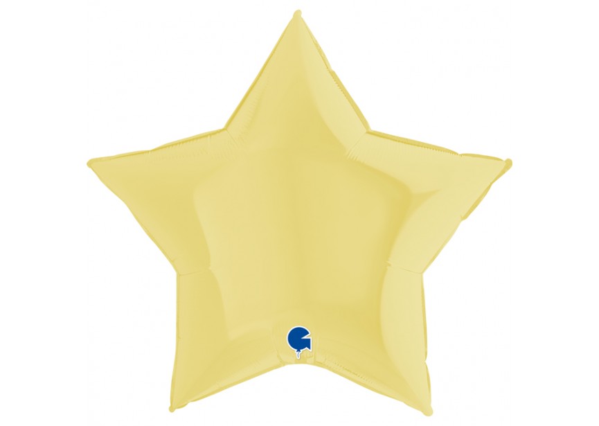 Sempertex-Folie-Betallic-Anagram-Flexmetal-Balloons-Shape-Star-matte Yellow