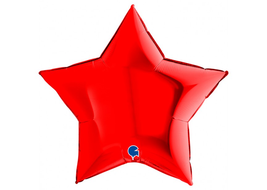 Sempertex-Folie-Betallic-Anagram-Flexmetal-Balloons-Shape-Star-Red