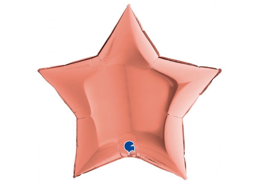 Sempertex-Folie-Betallic-Anagram-Flexmetal-Balloons-Shape-Star-Rose Gold-