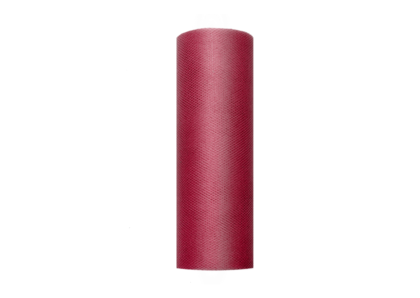 444844 Deep Red Tulle