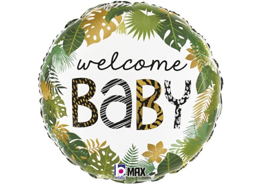 Sempertex-Folie-Betallic-Anagram-Flexmetal-Balloons-Shape-Welcome baby jungle