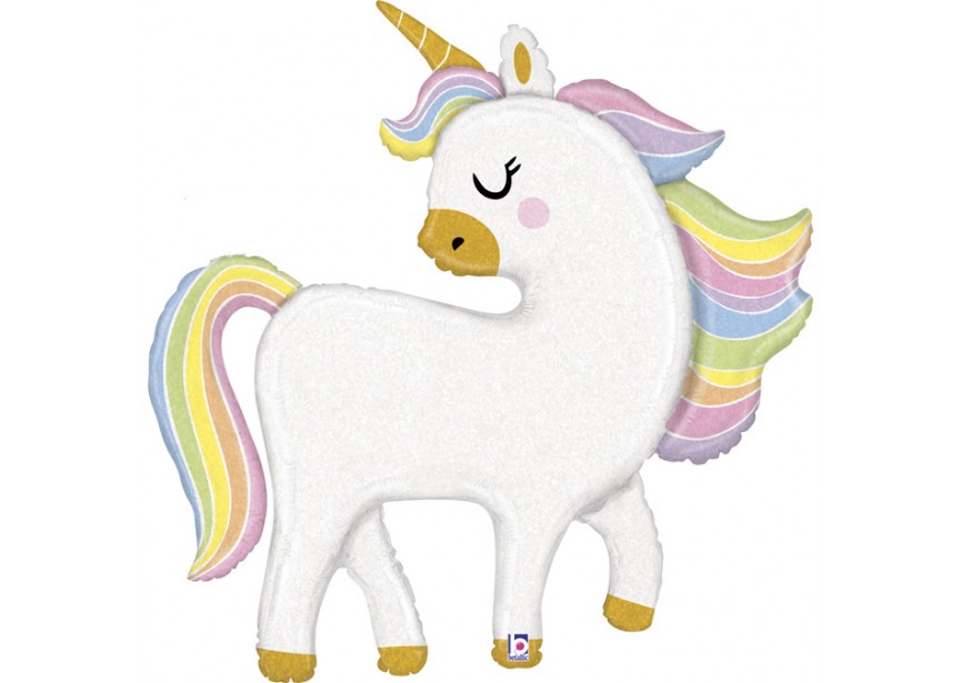 Sempertex-Folie-Betallic-Anagram-Flexmetal-Balloons-Shape-pastel unicorn