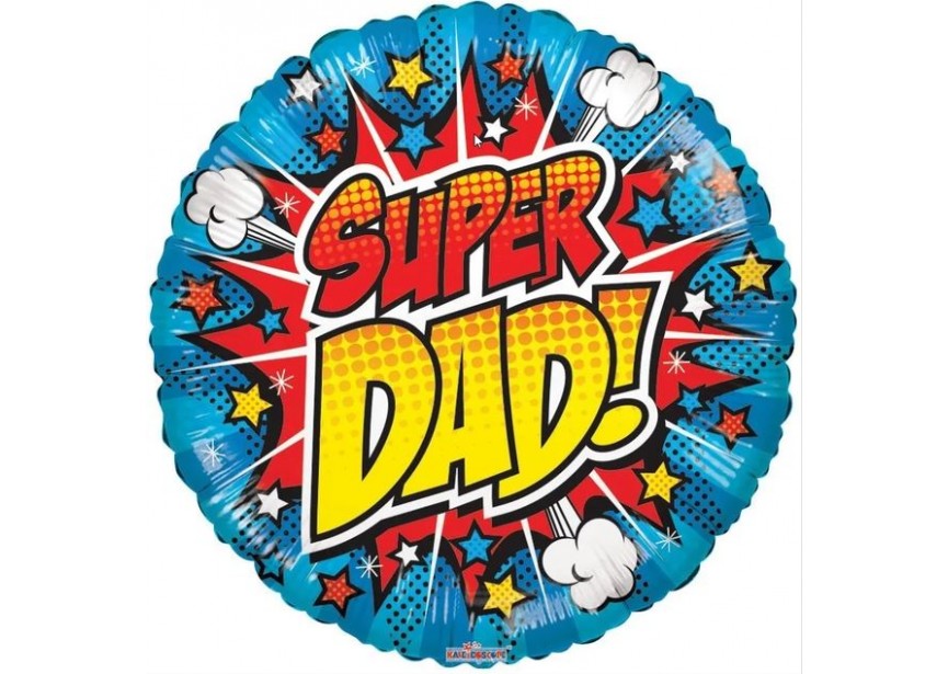 Sempertex-Folie-Betallic-Anagram-Flexmetal-Balloons-Shape-Super Dad