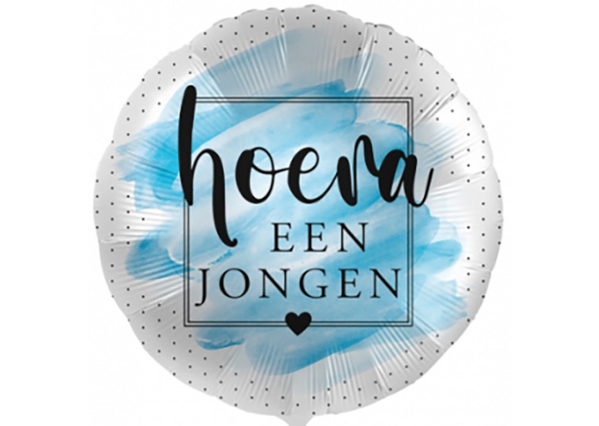 Sempertex-Folie-Betallic-Anagram-Flexmetal-Balloons-Shape-Hoera een Jongen