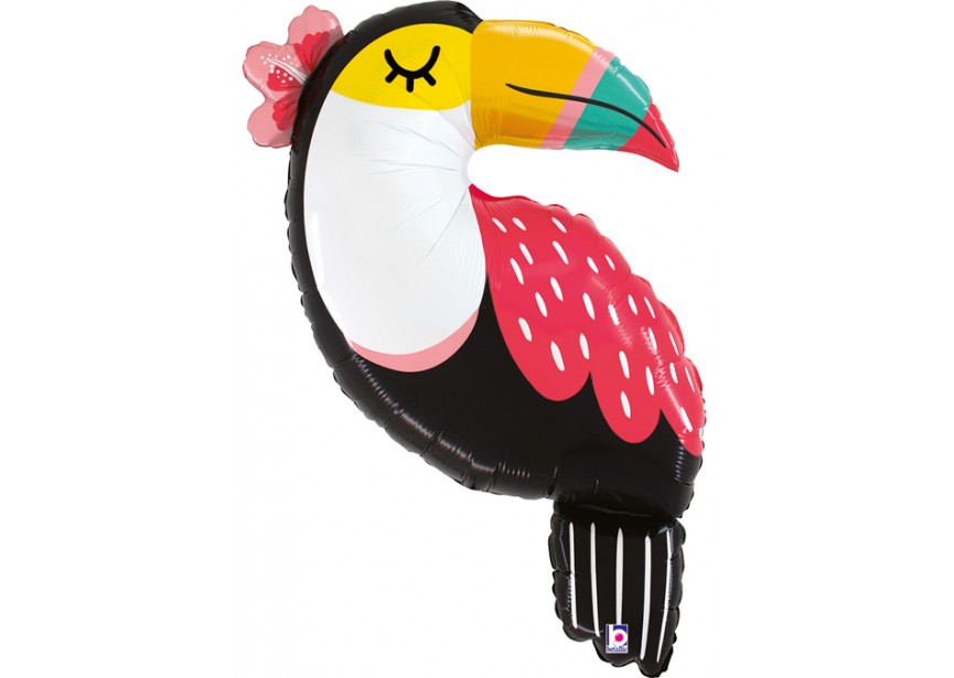 Sempertex-Folie-Betallic-Grabo-Flexmetal-Balloons-Shape-Summer-Toucan