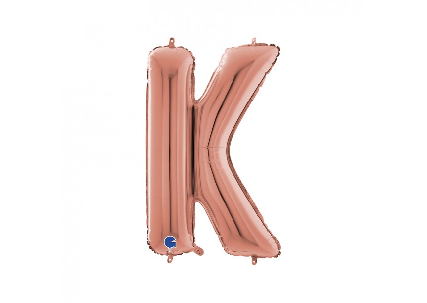 Sempertex-Folie-Grabo-Anagram-Flexmetal-Balloons-Shape-Rose Gold-Letter K