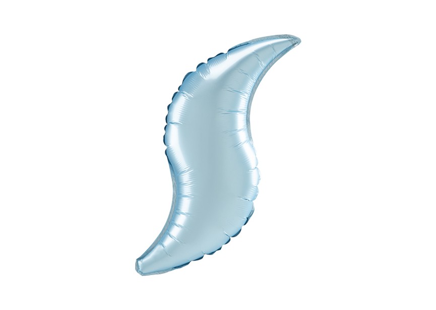 Sempertex-Folie-Anagram-Flexmetal-Balloons-Shape-Deco-Curve-36 inch-Pastel Blue Satin