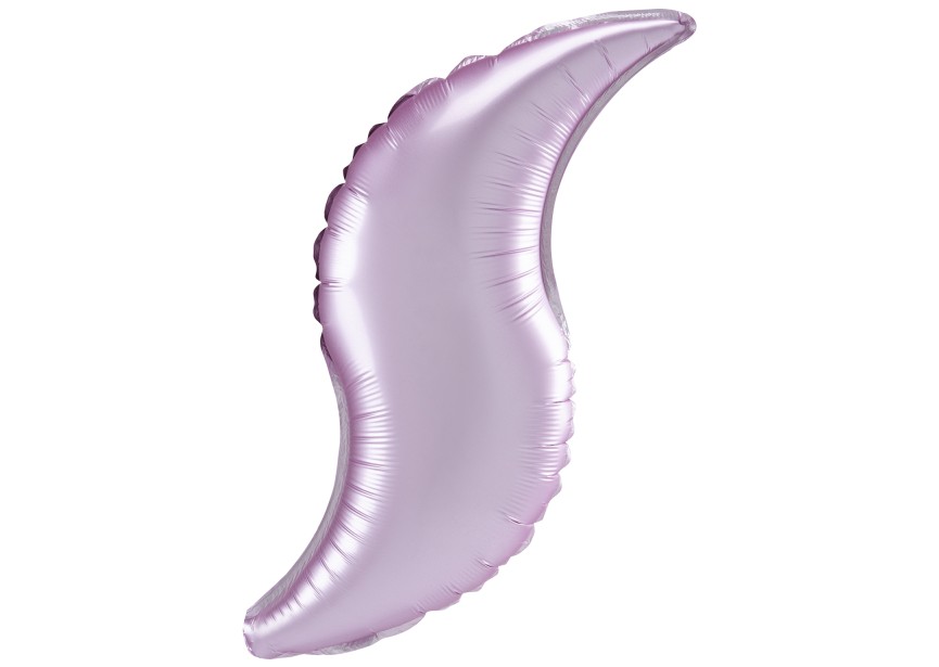 Sempertex-Folie-Anagram-Flexmetal-Balloons-Shape-Deco-Curve-42 inch-Pastel Pink Satin