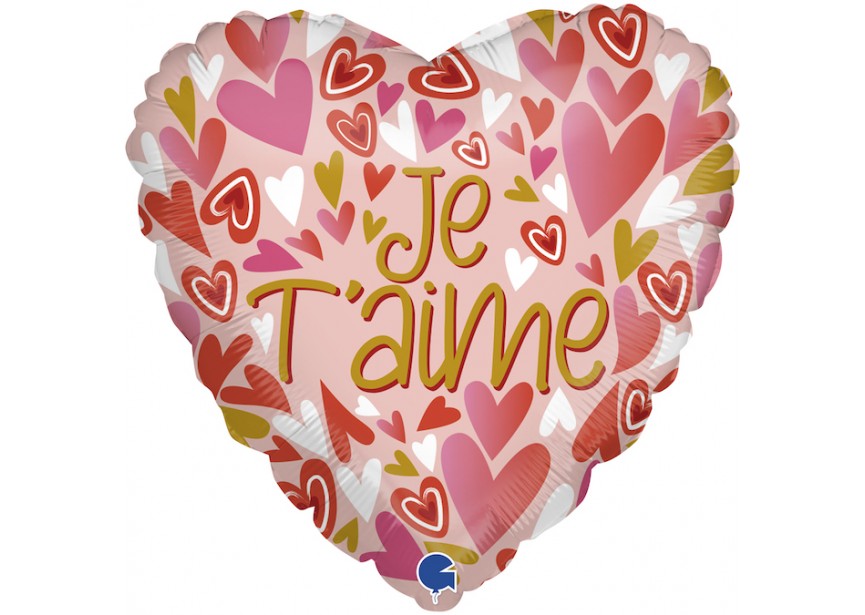 Sempertex-Folie-Betallic-Anagram-Flexmetal-Balloons-Shape-Je Taime-Heart