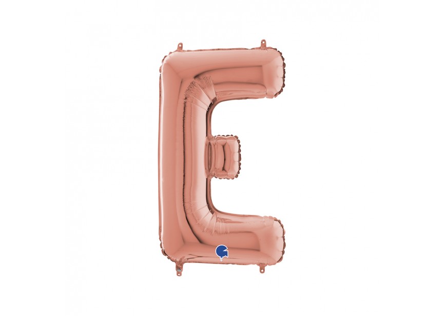 Sempertex-Folie-Grabo-Anagram-Flexmetal-Balloons-Shape-Rose Gold-Letter E