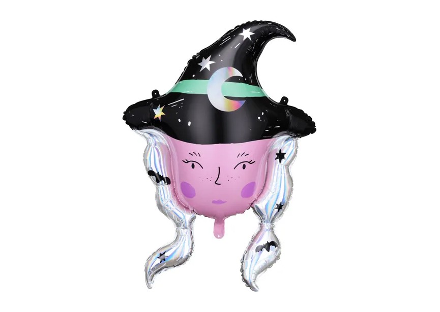 Sempertex-Folie-Betallic-Anagram-Flexmetal-Balloons-Shape-Halloween Witch