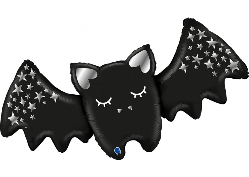 Sempertex-Folie-Betallic-Anagram-Flexmetal-Balloons-Shape-Flexmetal-Shape-Halloween-Sparkling Bat