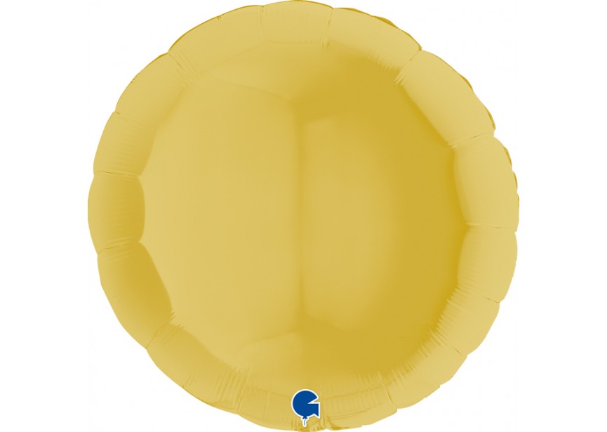 Sempertex-Folie-Betallic-Anagram-Flexmetal-Balloons-Shape-Round-Pastel Yellow