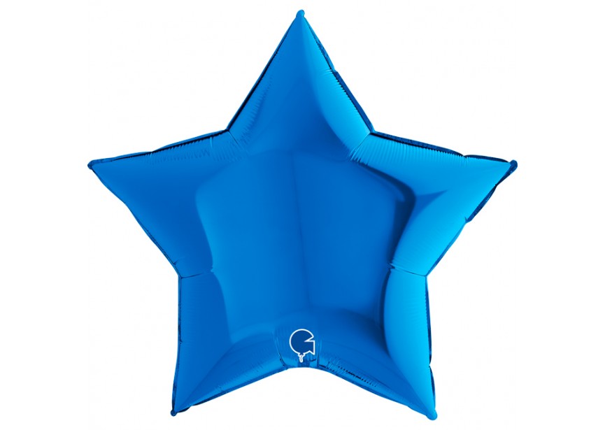 Sempertex-Folie-Betallic-Anagram-Flexmetal-Balloons-Shape-Star-Blue