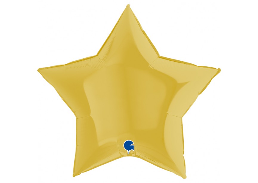 Sempertex-Folie-Betallic-Anagram-Flexmetal-Balloons-Shape-Star-Pastel Yellow