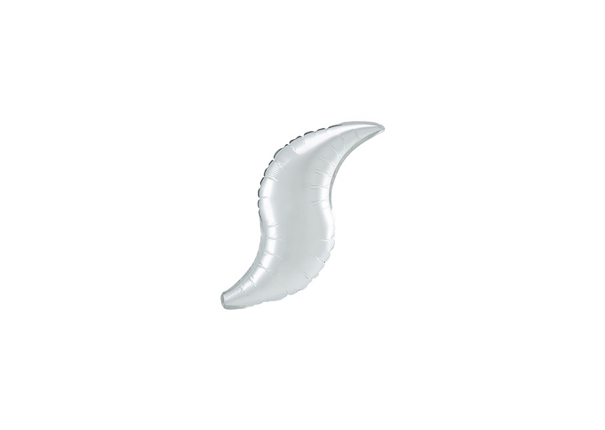 Sempertex-Folie-Anagram-Flexmetal-Balloons-Shape-Deco-Curve-19 inch-White Satin