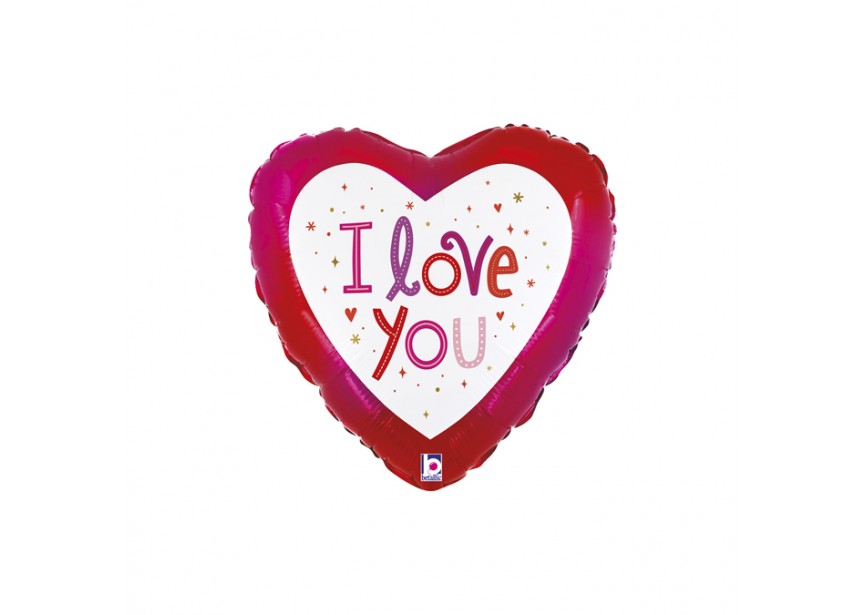 Sempertex-Folie-Betallic-Anagram-Flexmetal-Balloons-Shape-I Love You Sparkles-9 inch