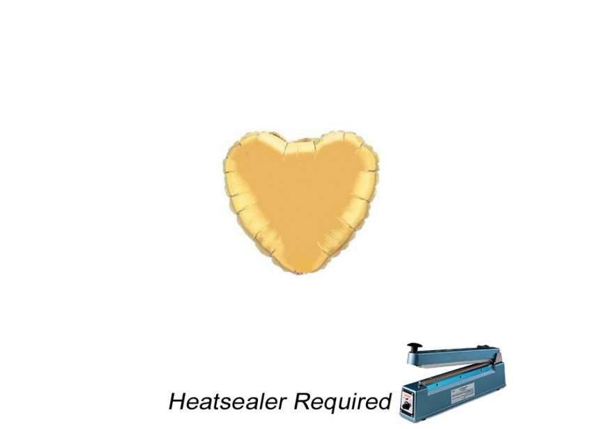 Sempertex-ballonnen-groothandel-ballon-distributeur-qualatex-modelleerballonnen-Airfill- Inflated - heart gold 4 inch